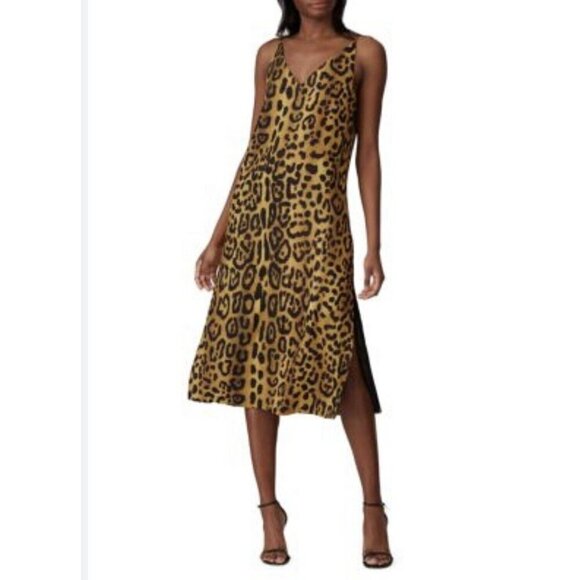 Adam Lippes Collective Leopard Print Cami Dress 2 1482 - Picture 1 of 7